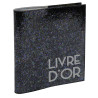 Livre d'or 140 pages tranche argent - Format 21x19cm - STRASS