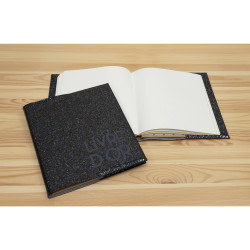 Livre d'or 140 pages tranche argent - Format 21x19cm - STRASS
