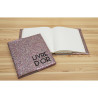 Livre d'or 140 pages tranche argent - Format 21x19cm - STRASS
