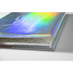 Livre d'or 100 pages tranche argent - Format 27x22cm - GLOSSY