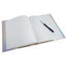 Livre d'or 100 pages tranche argent - Format 27x22cm - GLOSSY