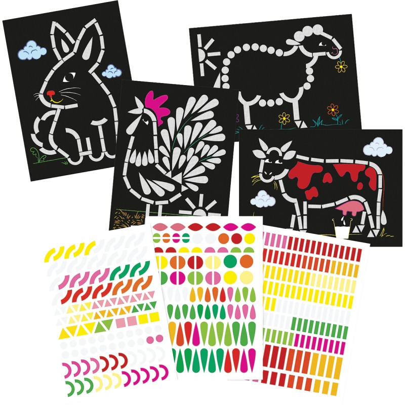 Ateliers gommettes animaux ferme