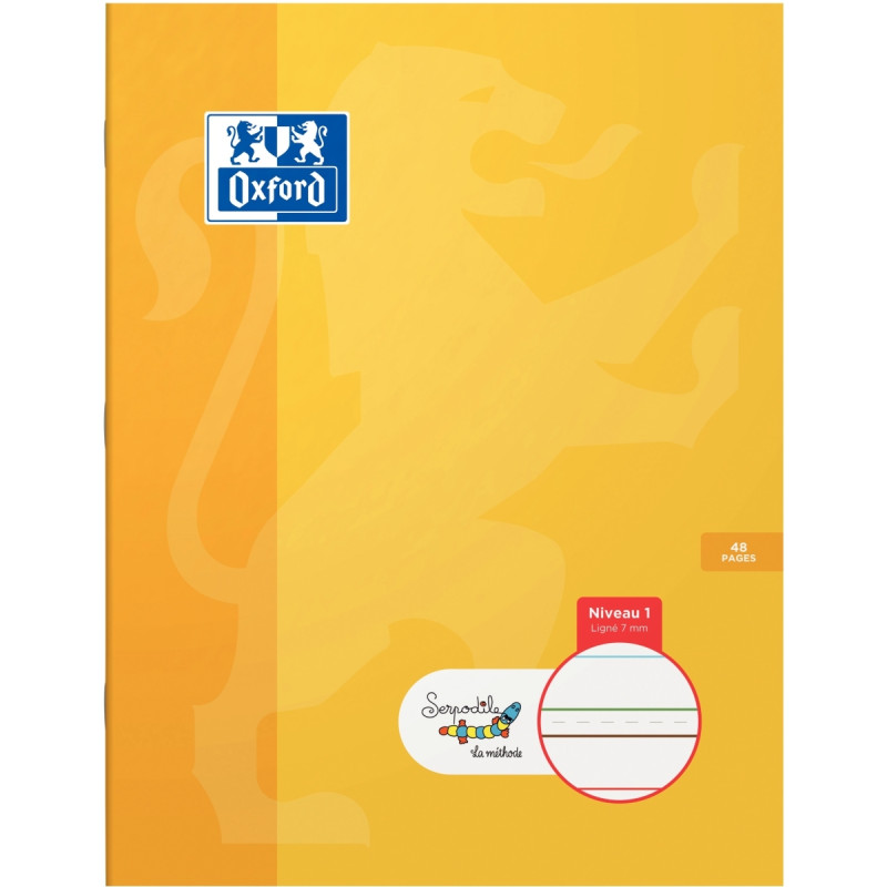 Cahier DYS format 17x22 cm, 48 pages interligne 7 mm
