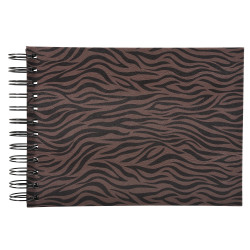 Album photos à spirales 50 pages noires Zebra - 23x16 cm