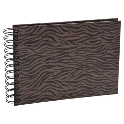 Album photos à spirales 50 pages noires Zebra - 23x16 cm