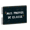 Album photos à spirales 50 pages noires pour photos de classe - 32x22 cm