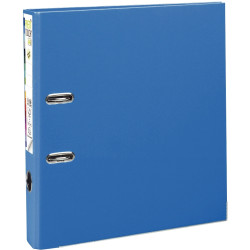 Classeur à levier PREM'TOUCH format A4+, dos 8 cm, bleu moyen