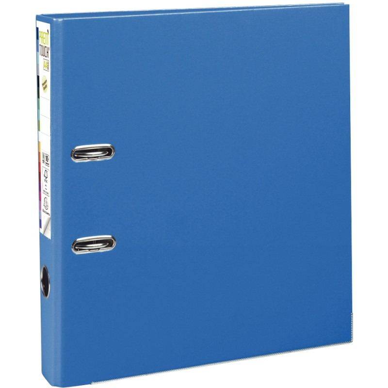 Classeur à levier PREM'TOUCH format A4+, dos 8 cm, bleu moyen