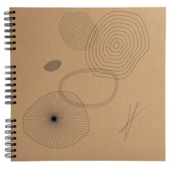 Album photos à spirales 60 pages noires - Format 32x32cm - ETERNECO