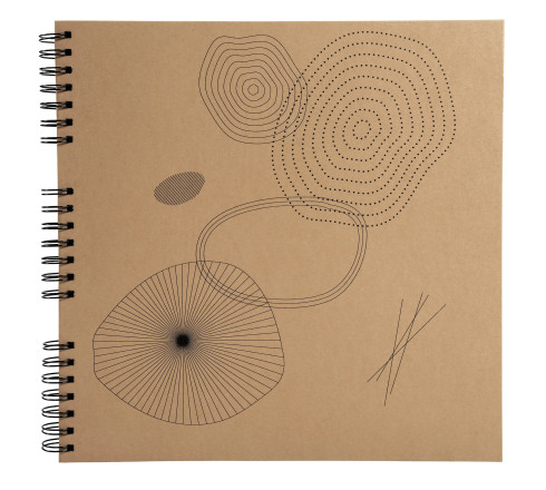 Album photos à spirales 60 pages noires - Format 32x32cm - ETERNECO