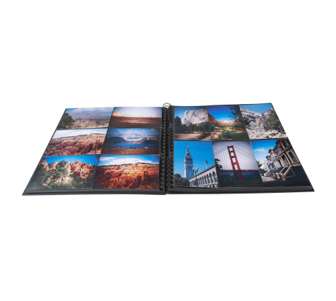 Album photos à spirales 60 pages noires - Format 32x32cm - ETERNECO