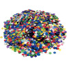 Pot de 185 grammes de sequins ronds lisses, perforés diamètre 6 mm, as
