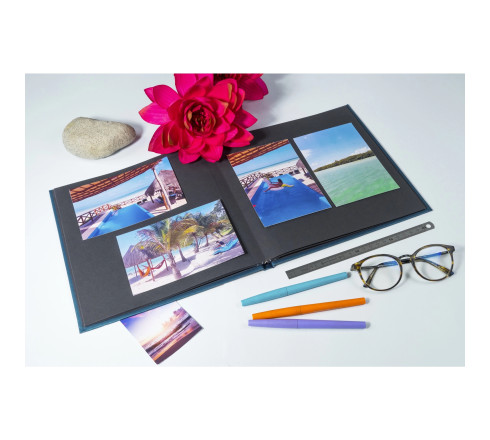 Album photos livre 30 pages noires - Format 25x25cm - PALMA