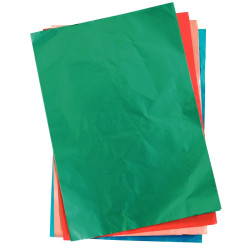 Pochette de 12 feuilles de métal à repousser en aluminium format 21 x