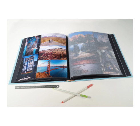 Album photos livre 60 pages noires - Format 29x32cm - AQUAREL