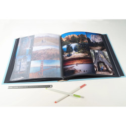 Album photos livre 60 pages noires - Format 29x32cm - AQUAREL