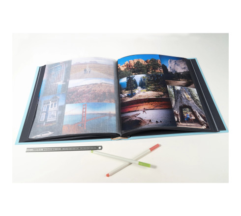 Album photos livre 60 pages noires - Format 29x32cm - AQUAREL