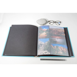 Album photos livre 60 pages noires - Format 29x32cm - AQUAREL