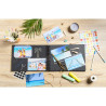Kit de scrapbooking album 70 pages noires Scrap-Addict : Complet