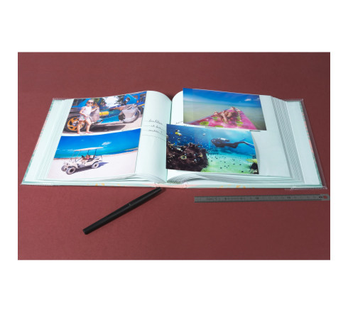 Album photos à pochettes 200 photos 10x15cm PASTEL TROPIC - Format 22 ,5x22 cm