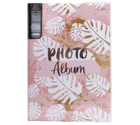 Album photos à pochettes 300 photos 10x15cm PASTEL TROPIC - Format 22,5 x32,5cm