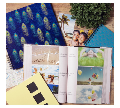 Album photos à pochettes 300 photos 10x15cm PASTEL TROPIC - Format 22,5 x32,5cm