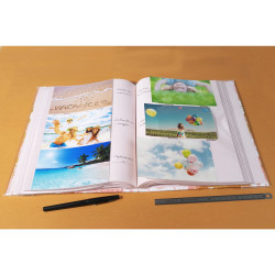 Album photos à pochettes 300 photos 10x15cm PASTEL TROPIC - Format 22,5 x32,5cm