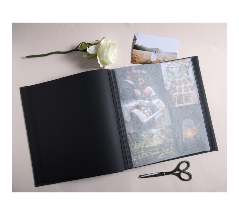 Album photo livre 60 pages noires Art