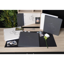 Album photo livre 60 pages noires Art