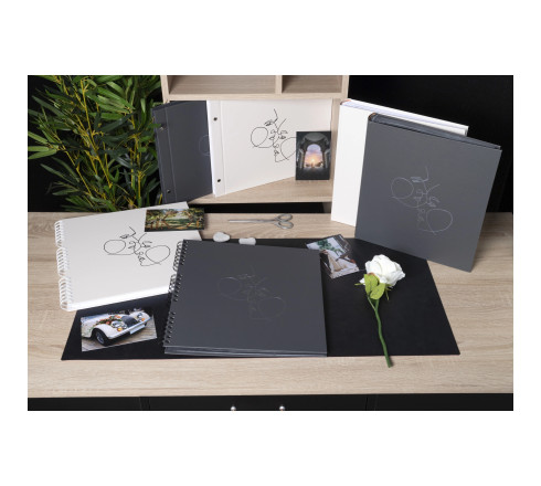 Album photo livre 60 pages noires Art