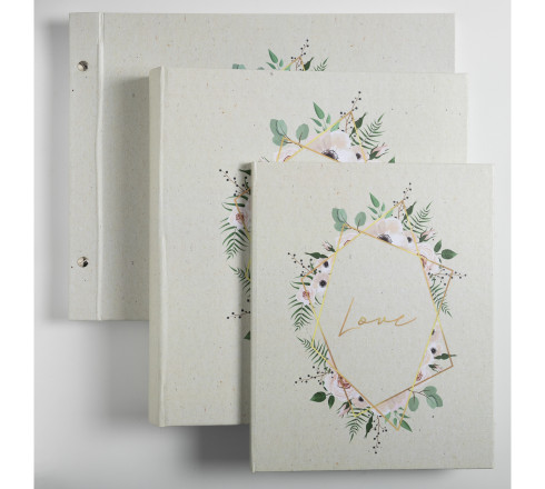 Album photos livre 60 pages blanches - Format 29x32cm - CHAMPÊTRE