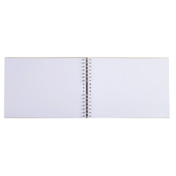 Album photos à spirales 50 pages blanches - Format 32x22cm - KRAFT