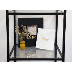 Album photos livre 60 pages noires - Format 29x32cm - LOVE Noir