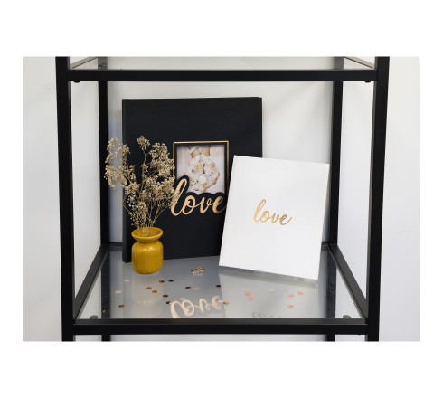 Album photos livre 60 pages noires - Format 29x32cm - LOVE Noir