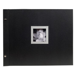 Album photos à vis rechargeable 40 pages noires Ceremony - 37x29 cm