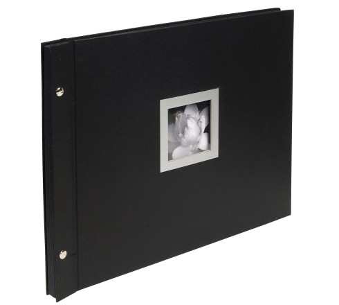 Album photos à vis rechargeable 40 pages noires Ceremony - 37x29 cm