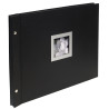 Album photos à vis rechargeable 40 pages noires Ceremony - 37x29 cm