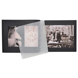 Album photos à vis rechargeable 40 pages noires Ceremony - 37x29 cm