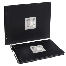 Album photos à vis rechargeable 40 pages noires Ceremony - 37x29 cm