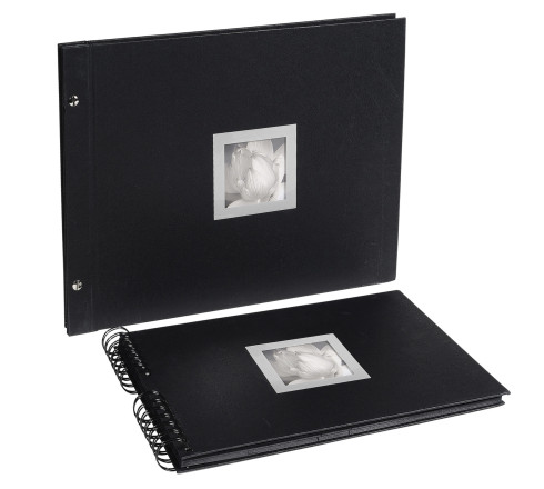 Album photos à vis rechargeable 40 pages noires Ceremony - 37x29 cm