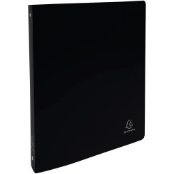 Classeur 4 anneaux en polypropylène OPAK, format A4+, dos 4 cm, noir