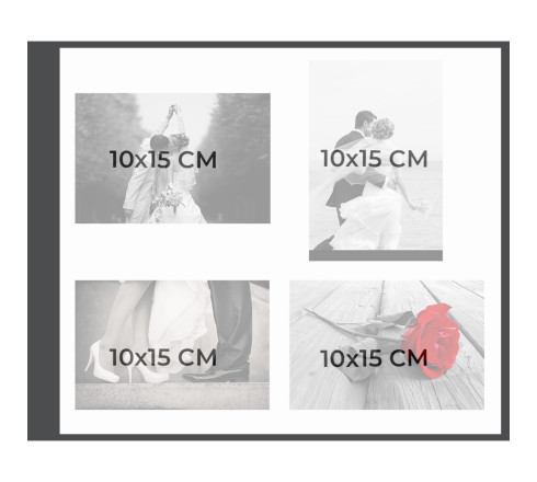 Album photos à vis 40 pages blanches - Format 37x29cm - KRAFT