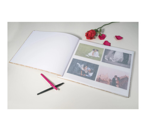Album photos à vis 40 pages blanches - Format 37x29cm - KRAFT