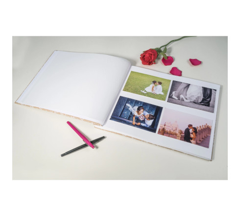 Album photos à vis 40 pages blanches - Format 37x29cm - KRAFT