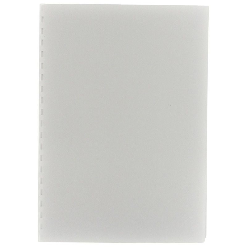 Paquet de 100 couvertures transparentes A4 perforées 20/100e
