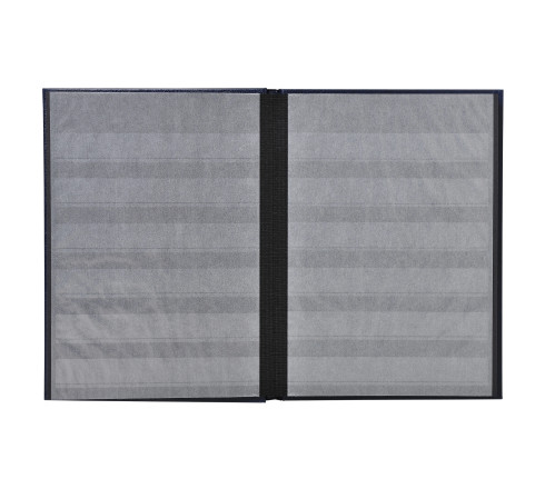 Album de timbres simili-cuir 32 pages noires - 16,5x22,5 cm