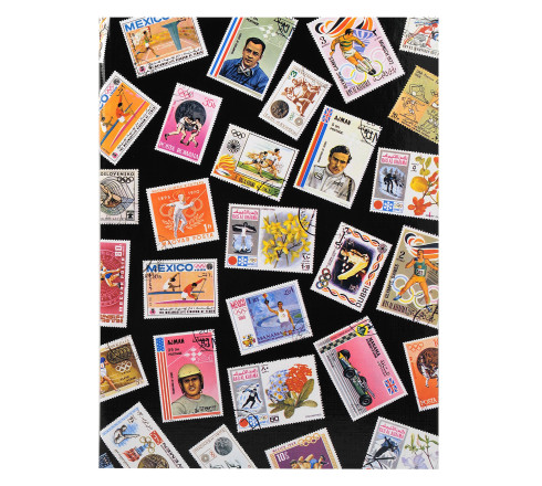 Album de timbres Sport 16 pages noires - 22,5x30,5 cm