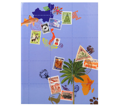 Album de timbres Globe-Trotter 16 pages noires - 16,5x22,5 cm