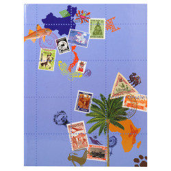 Album de timbres Globe-Trotter 16 pages noires - 22,5x30,5 cm