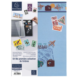 Kit philatélie Air Mail Ma Première Collection de timbres